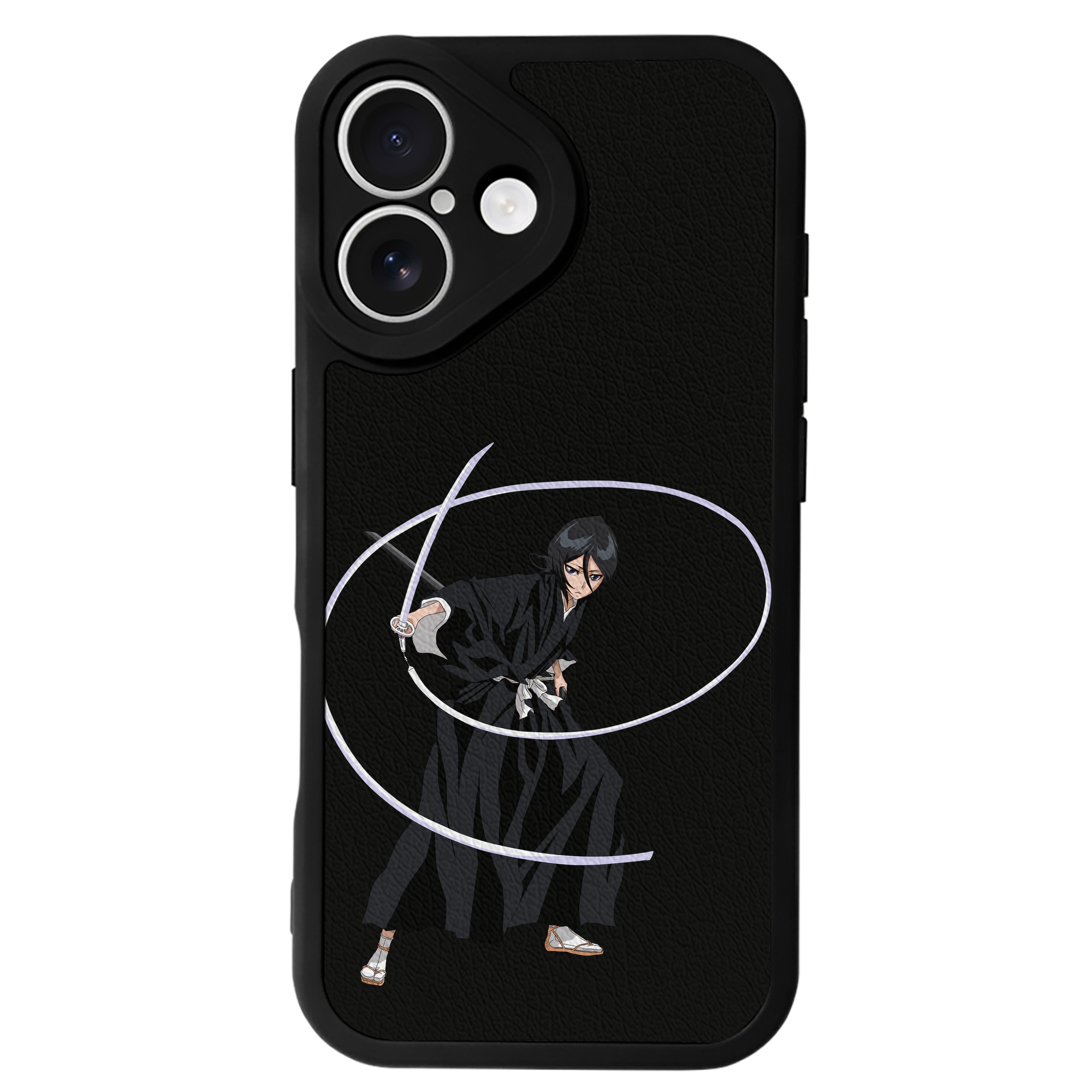 （画像用） ブリーチ 朽木ルキア BLEACH Kuchiki Rukia 【iPhone 16シリーズ対応】シリコンスマホケース（レザー調） 材質：シリコン